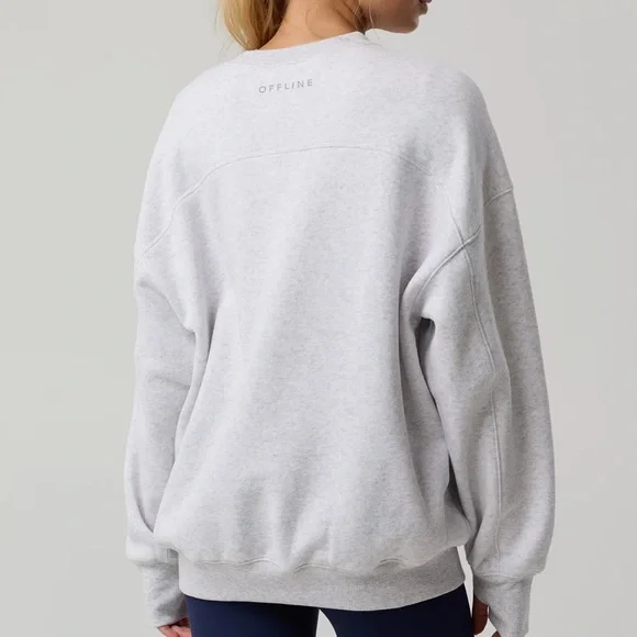 OFFLINE By Aerie Cloud Fleece Oversized Crewneck Sweatshirt - Picture 2 of 12